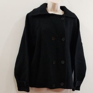 The Peterman company blk 100% wool jacket